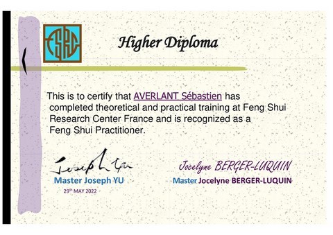 Certificat Feng Shui